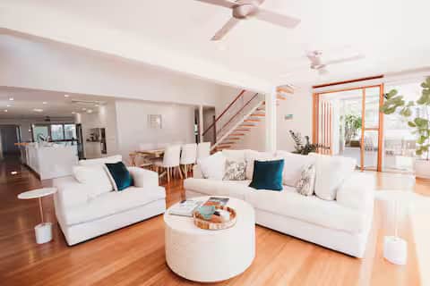 Comfortable living room with ocean views Comfortable living room with ocean views