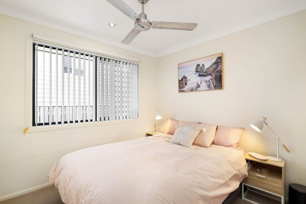 Bedroom 1: Peaceful bedroom with cozy design and ample storage