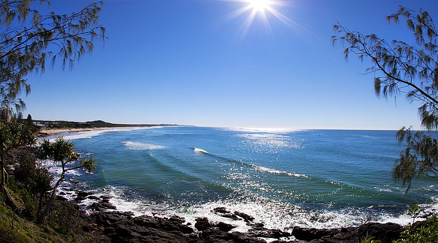 Coolum beach from the headland