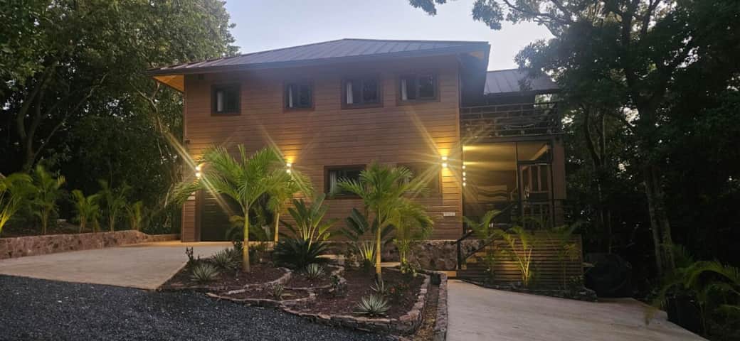 This newly built, thoughtfully designed 1300 sq ft villa blends modern comfort with natural tropical beauty.