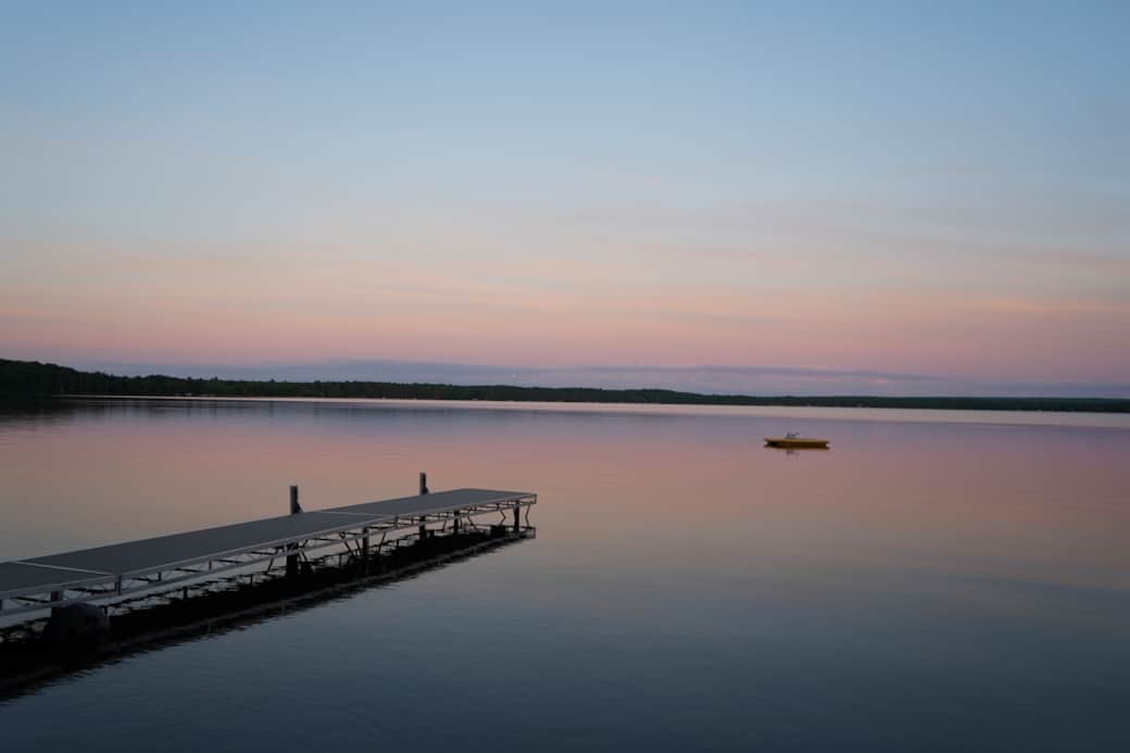 Private dock and floating raft. 3 feet deep around dock and floating raft. Private dock and floating raft. 3 feet deep around dock and floating raft.