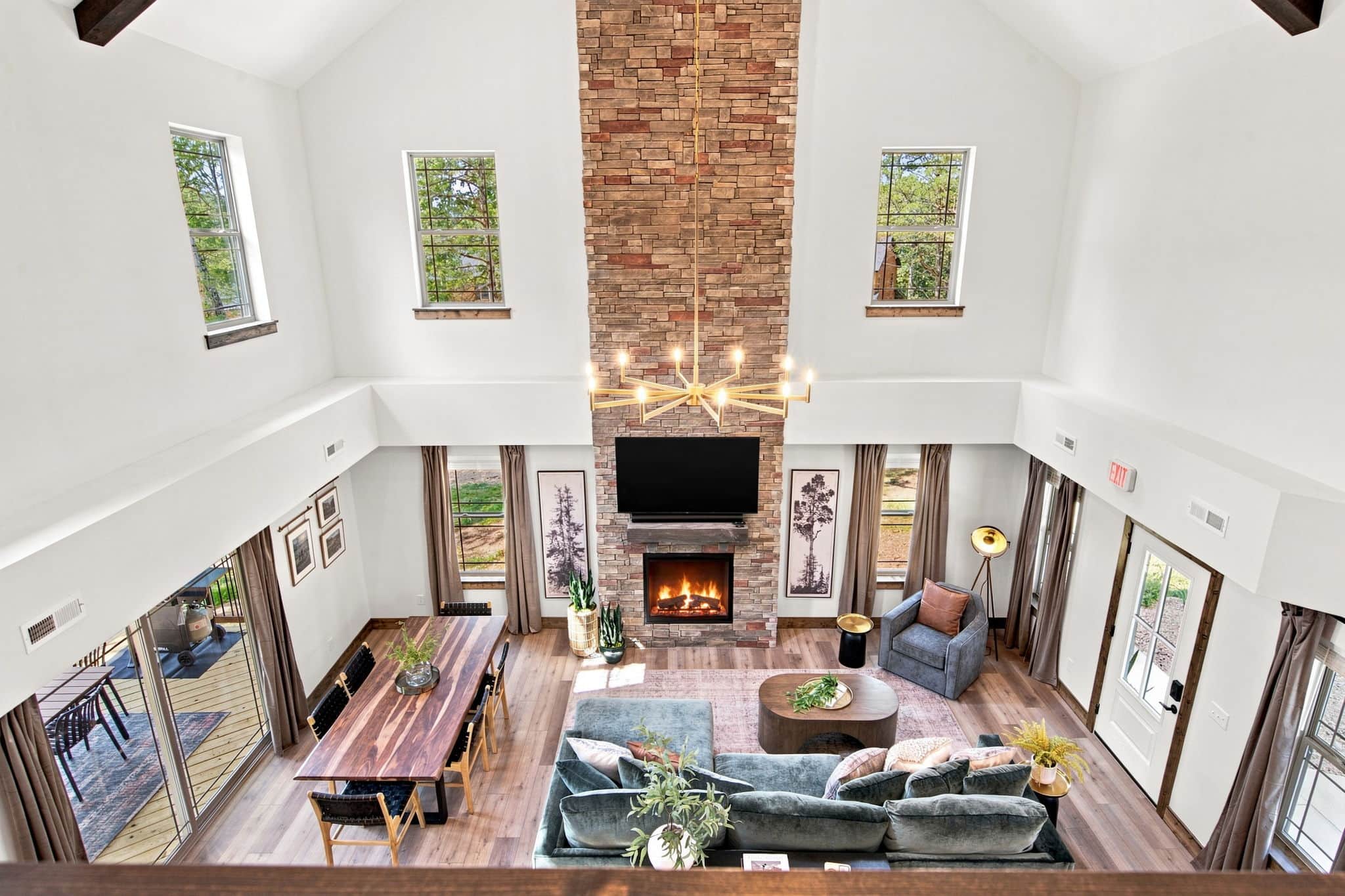 Vaulted ceilings make your stay even more luxurious