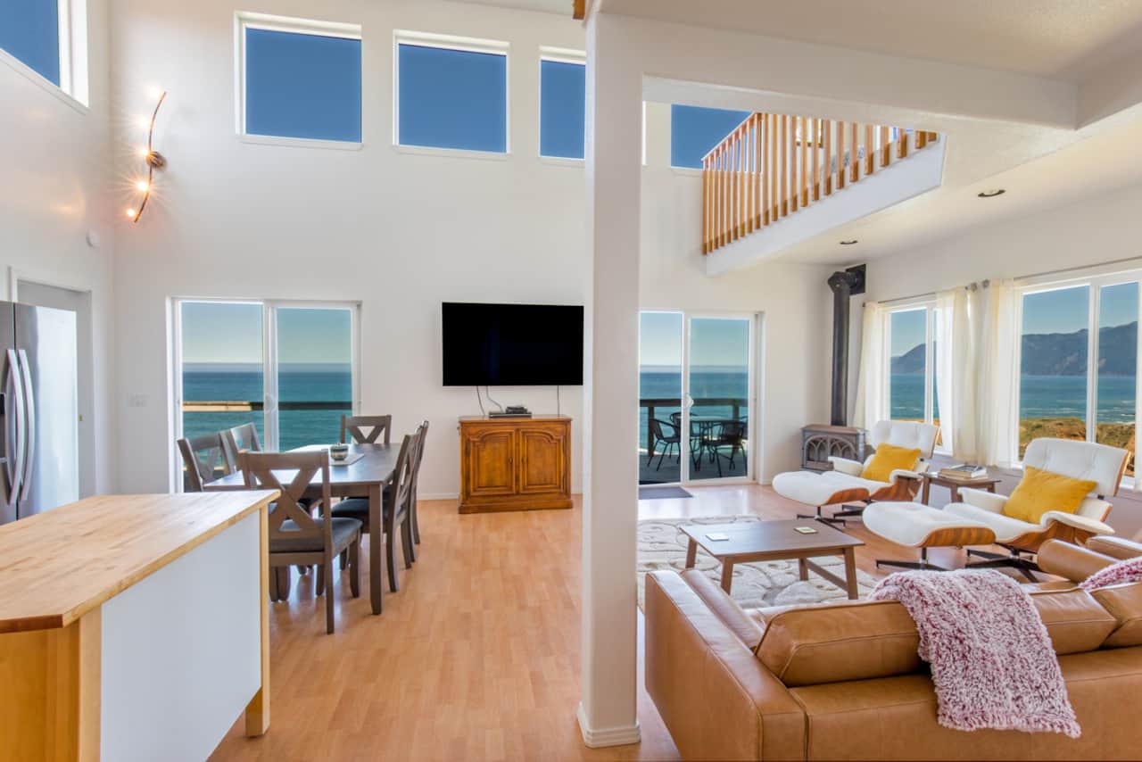 View from the unit Exquisite at Cliff House in Shelter Cove, CA