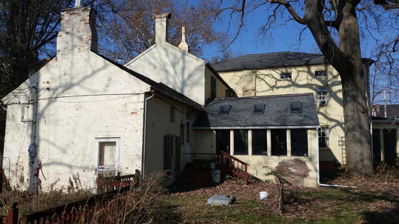 View of rear before restoration
