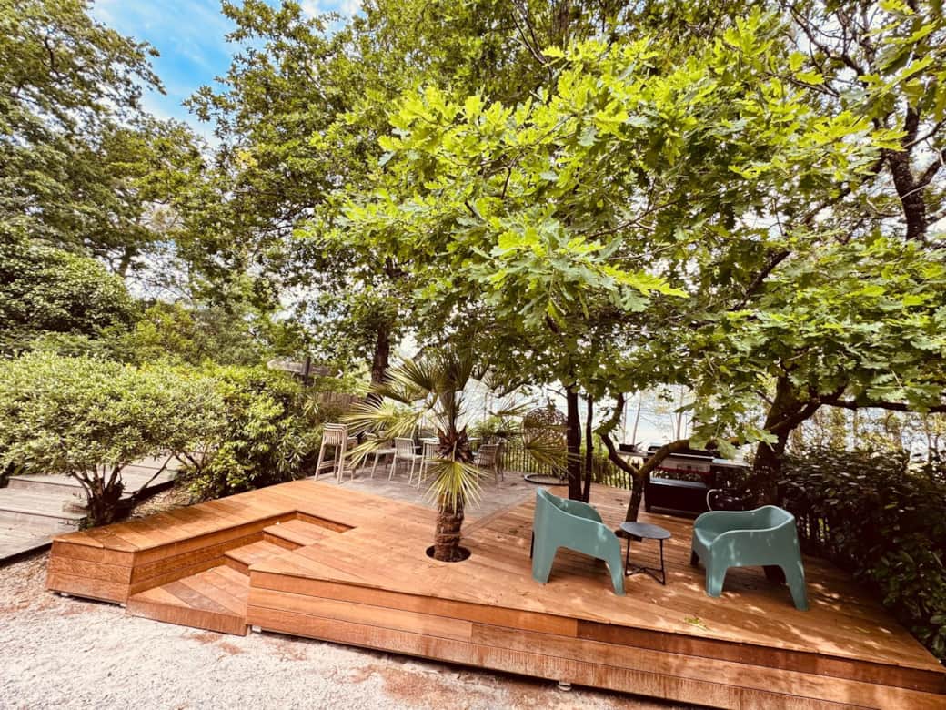 Terrasse vue lac 
