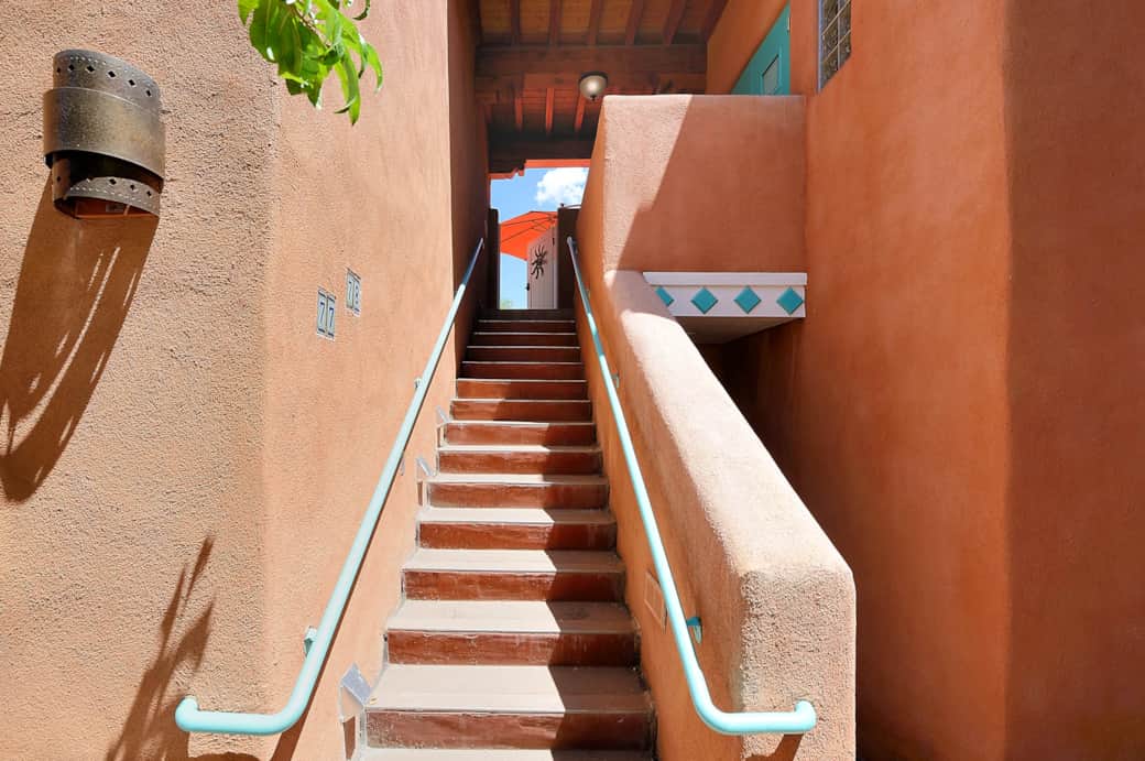 Stairs to unit 77