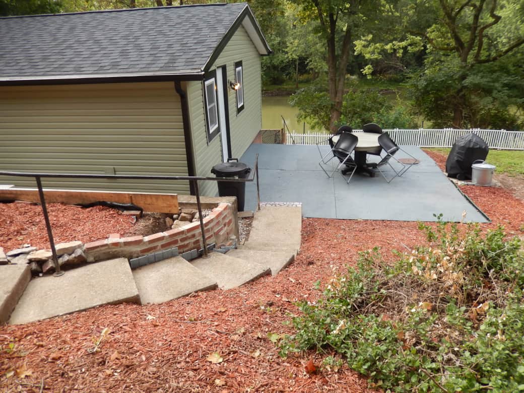 Stairs to house