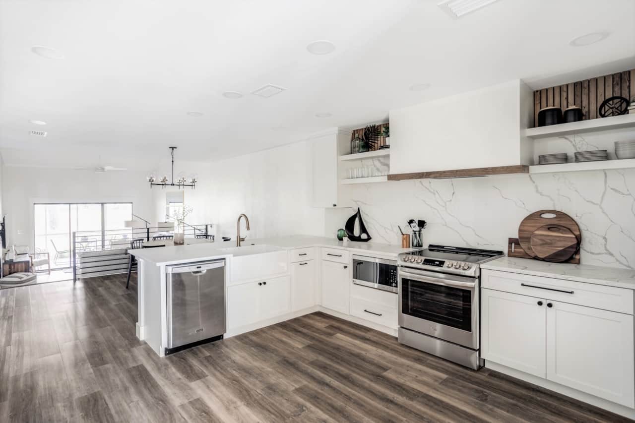 An open floor plan that is great for family gatherings. 