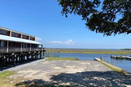 boat ramp view