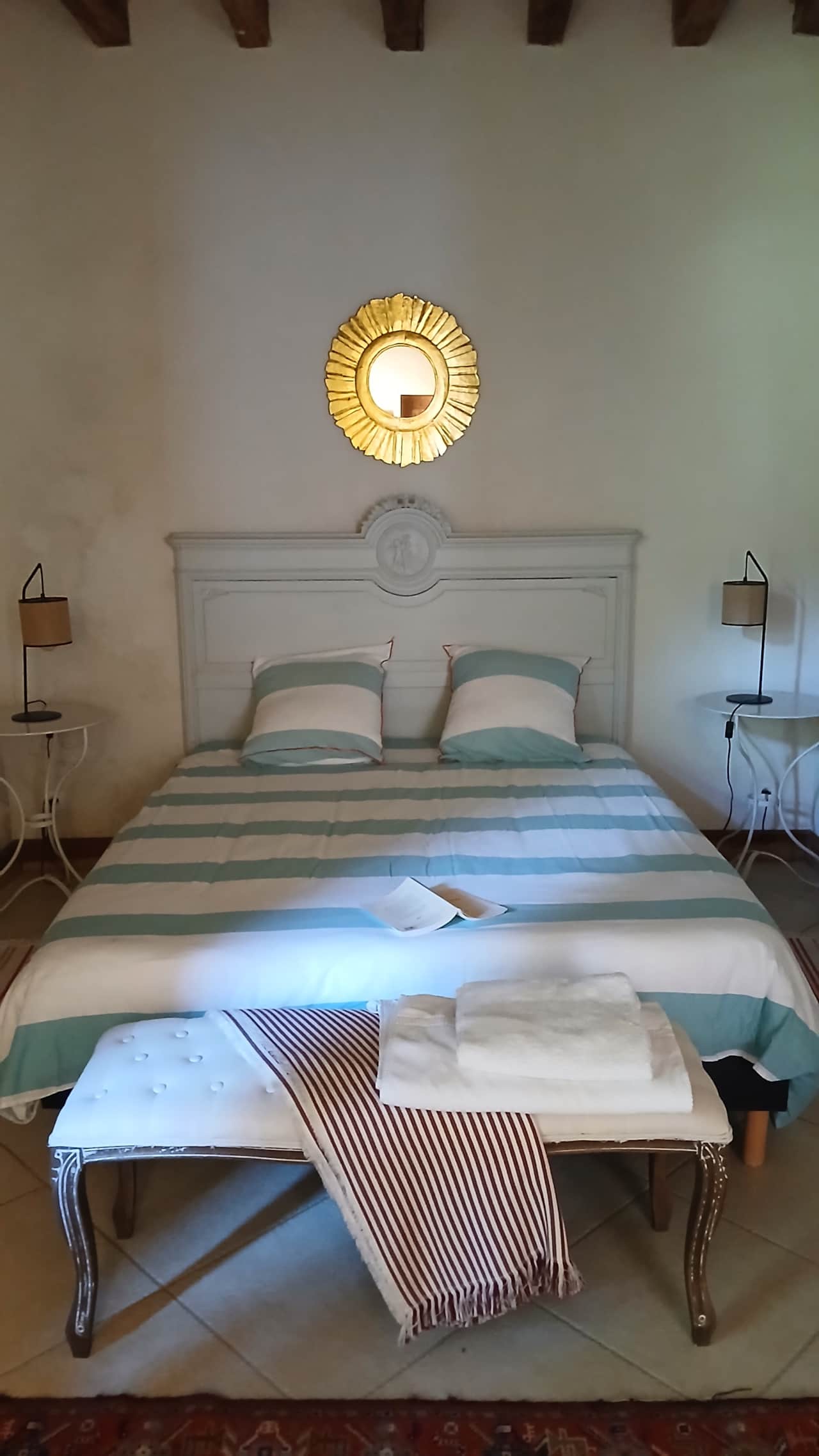 Double bedroom, Stables, Domaine du Château de Beaulieu, Gers