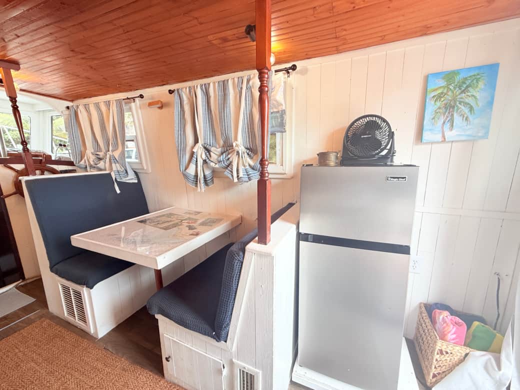 Interior of Vintage Boat