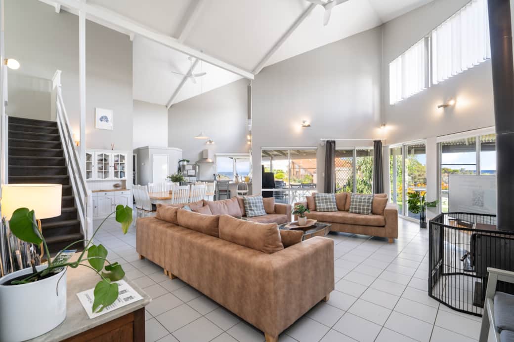 Lounge room with fireplace and smart TV Lounge room with fireplace and smart TV