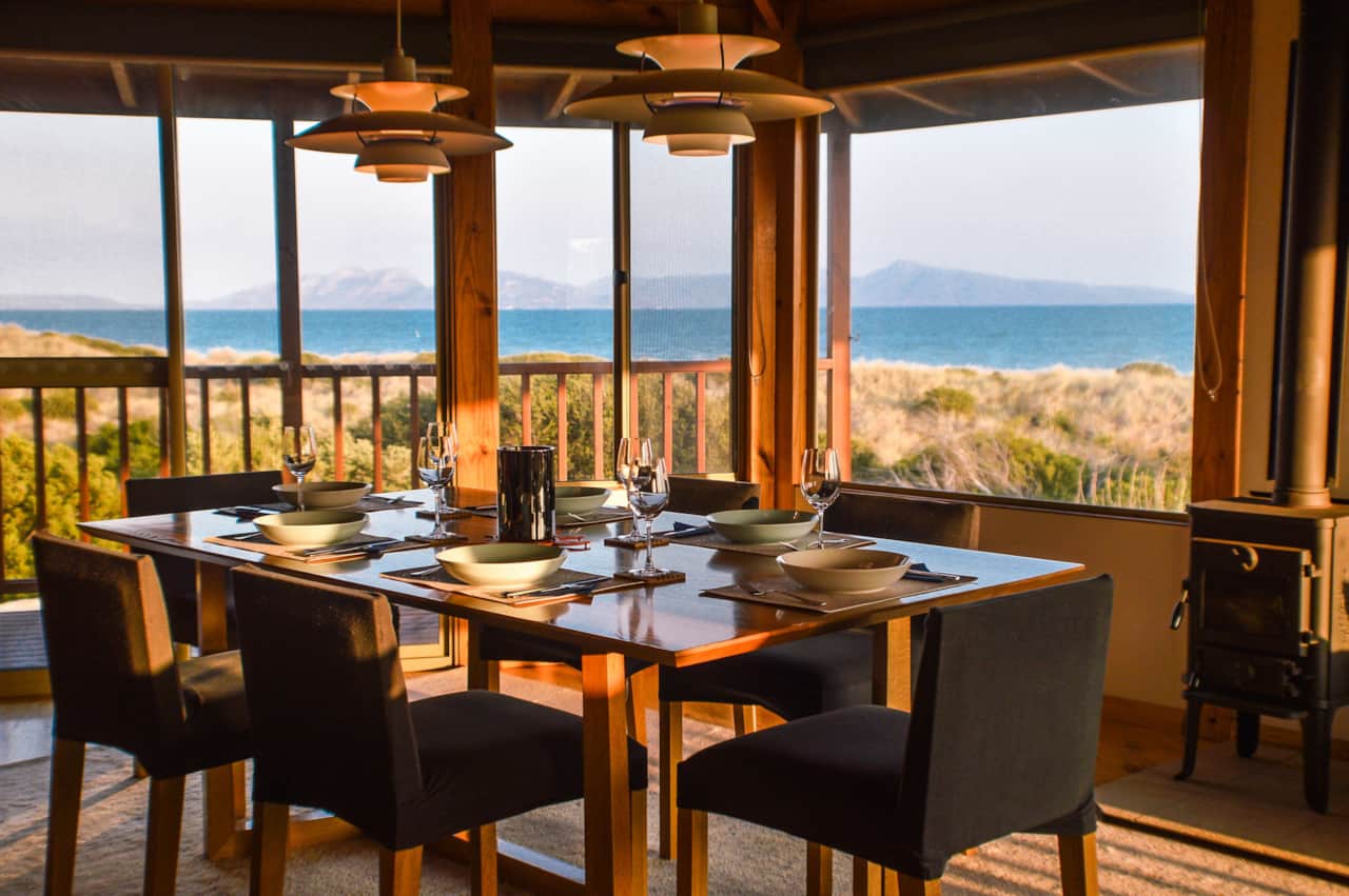 Dining at sunset