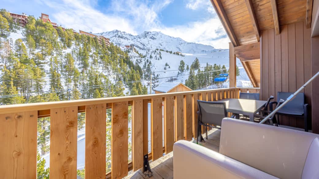 Balcony view to Aiguille Rouge