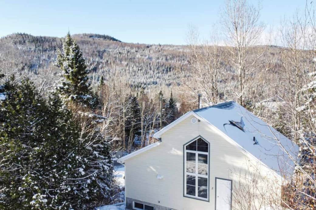 Vue sur les montagnes hiver