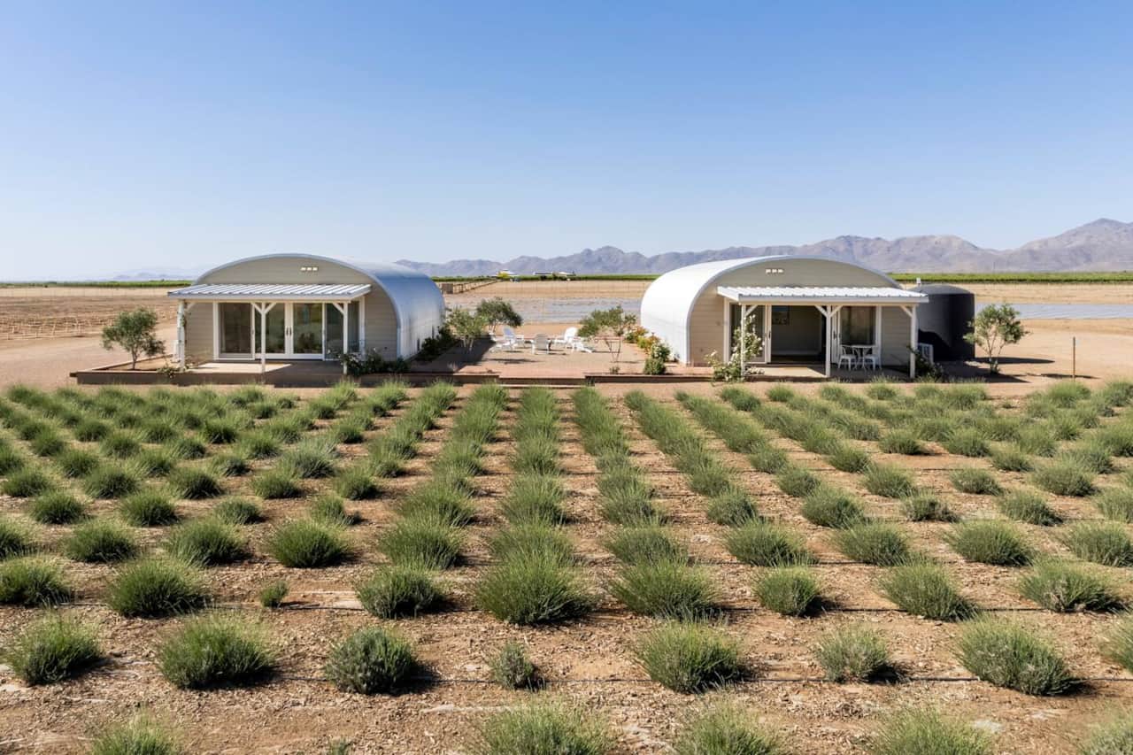 Entire Quonset Hut with two king sized beds and two bathrooms.