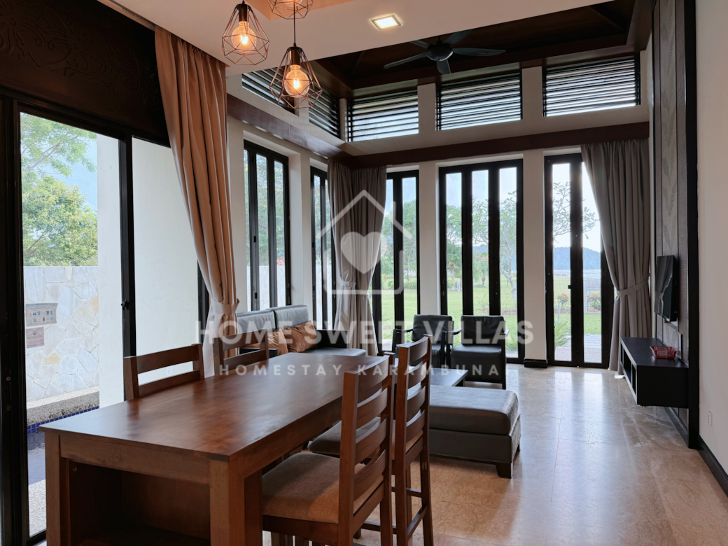 Dining Area + Living Room