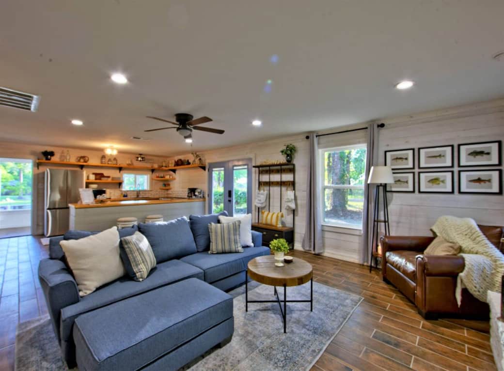 Open concept living room/kitchen area Open concept living room/kitchen area