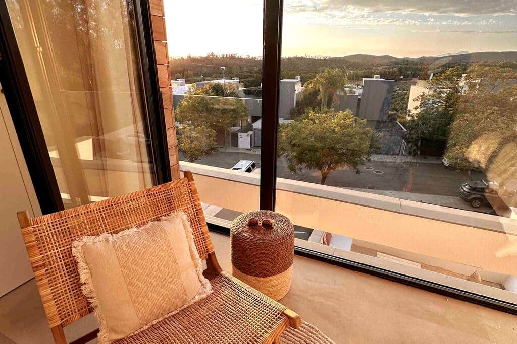 The views from the huge picture window in bedroom 1 are glorious.