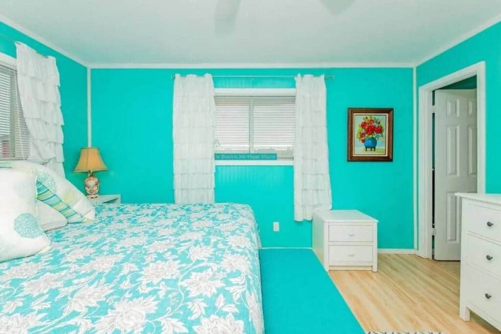 Master bedroom with king bed
