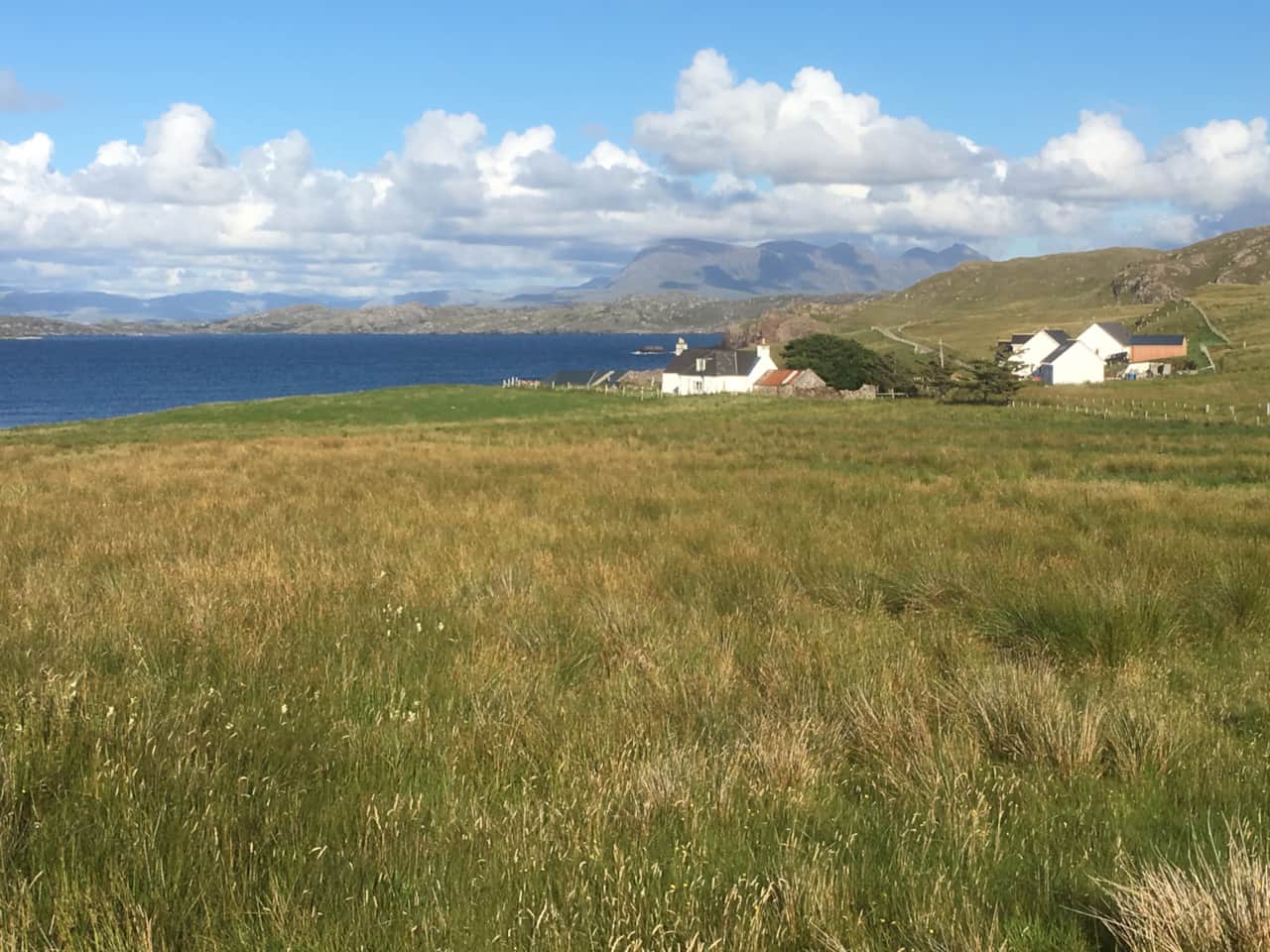 Seafield cottage (on left)