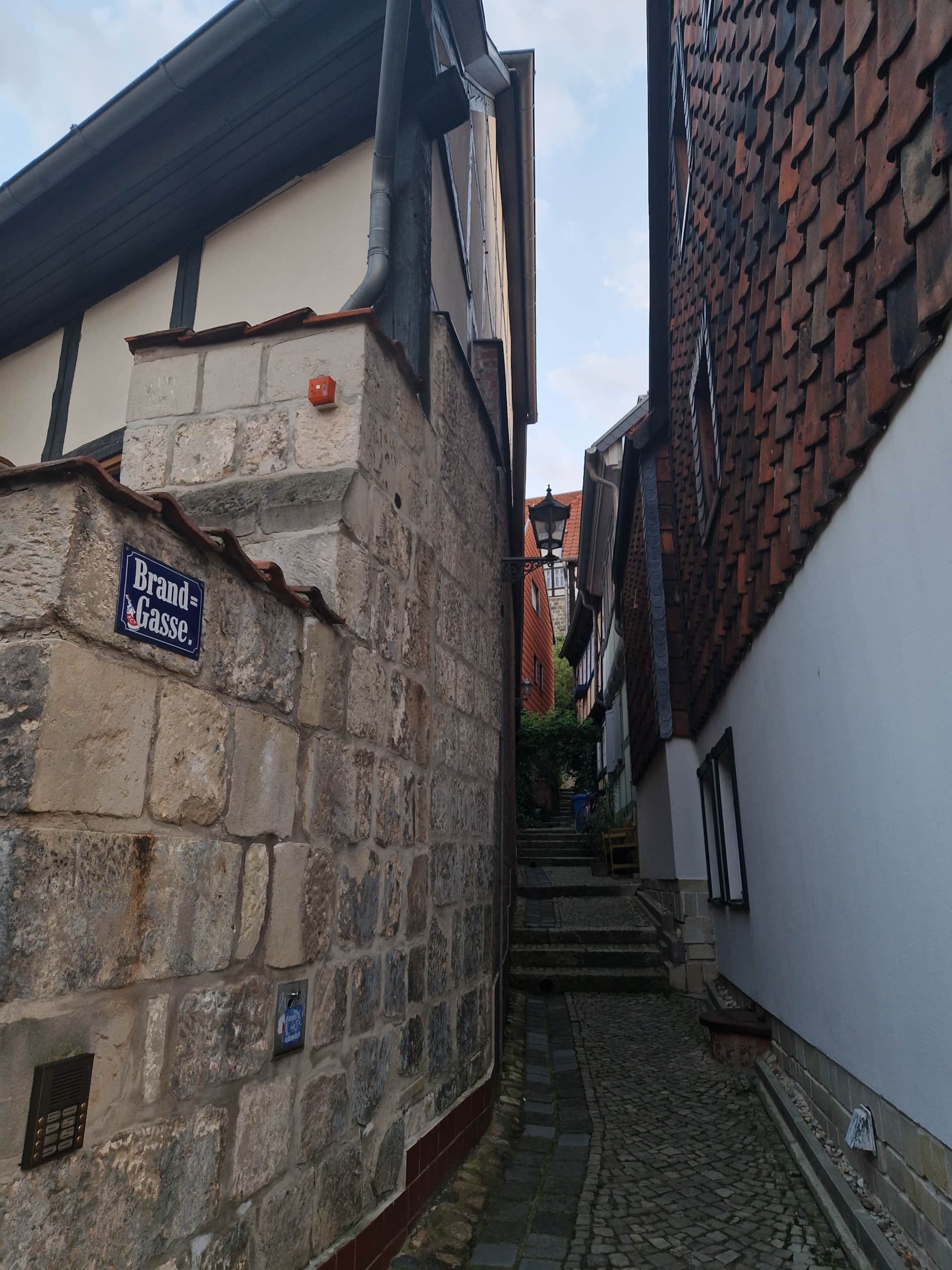 Die Brandgasse in Quedlinburg