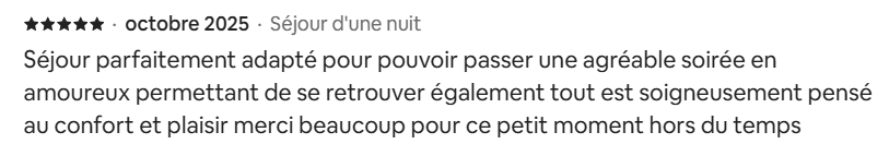 Avis Airbnb - La Cachette Secrète