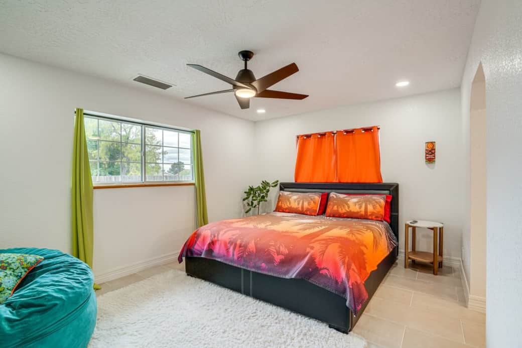 Bright and cozy bedroom with natural light and comfortable bed—perfect for relaxing after exploring Sedona and the Verde Valley