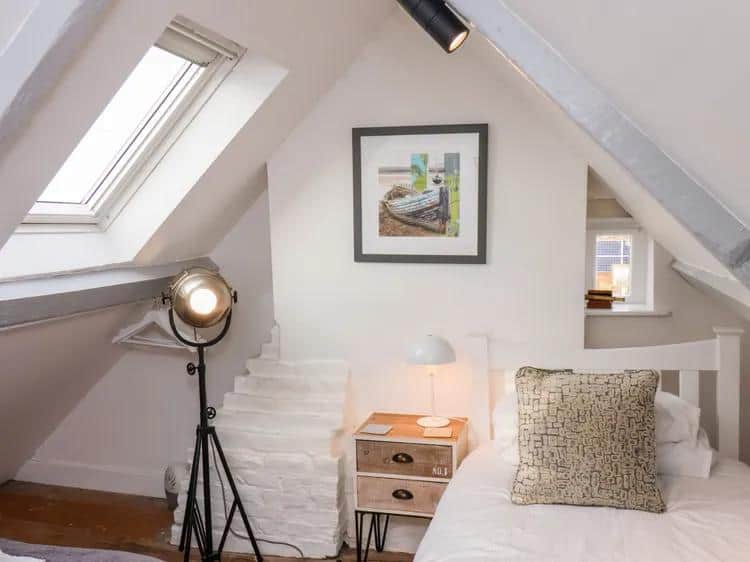 Attic Bedroom overlooking the harbour