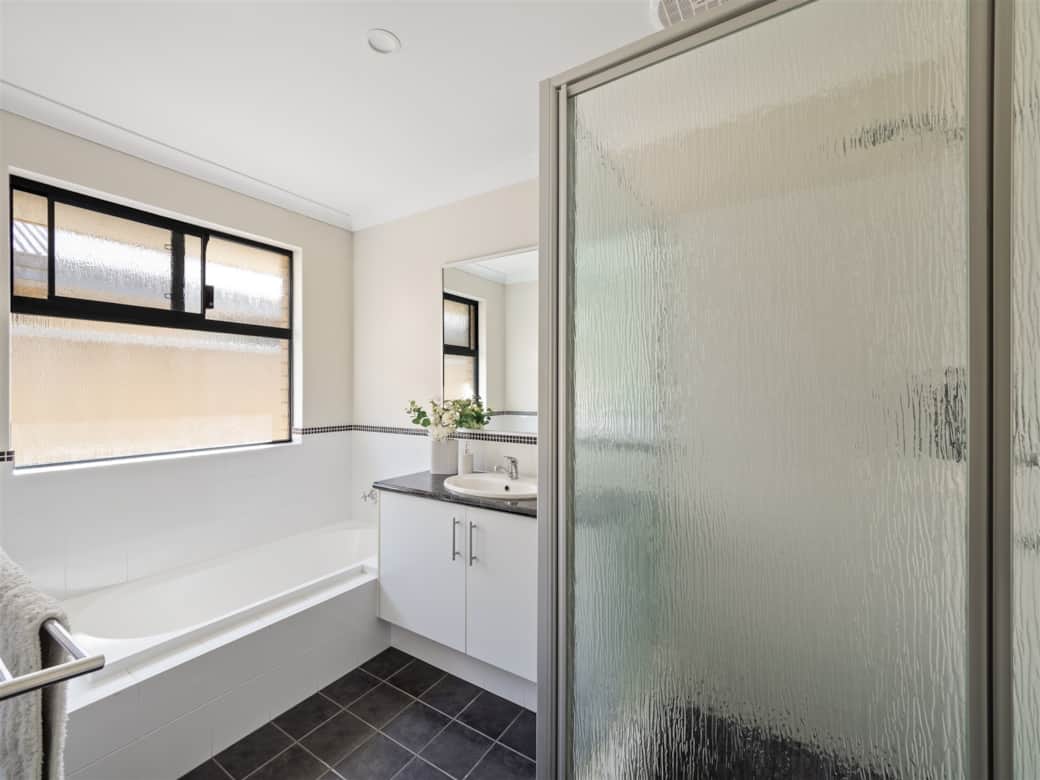 Private bathroom with towels provided