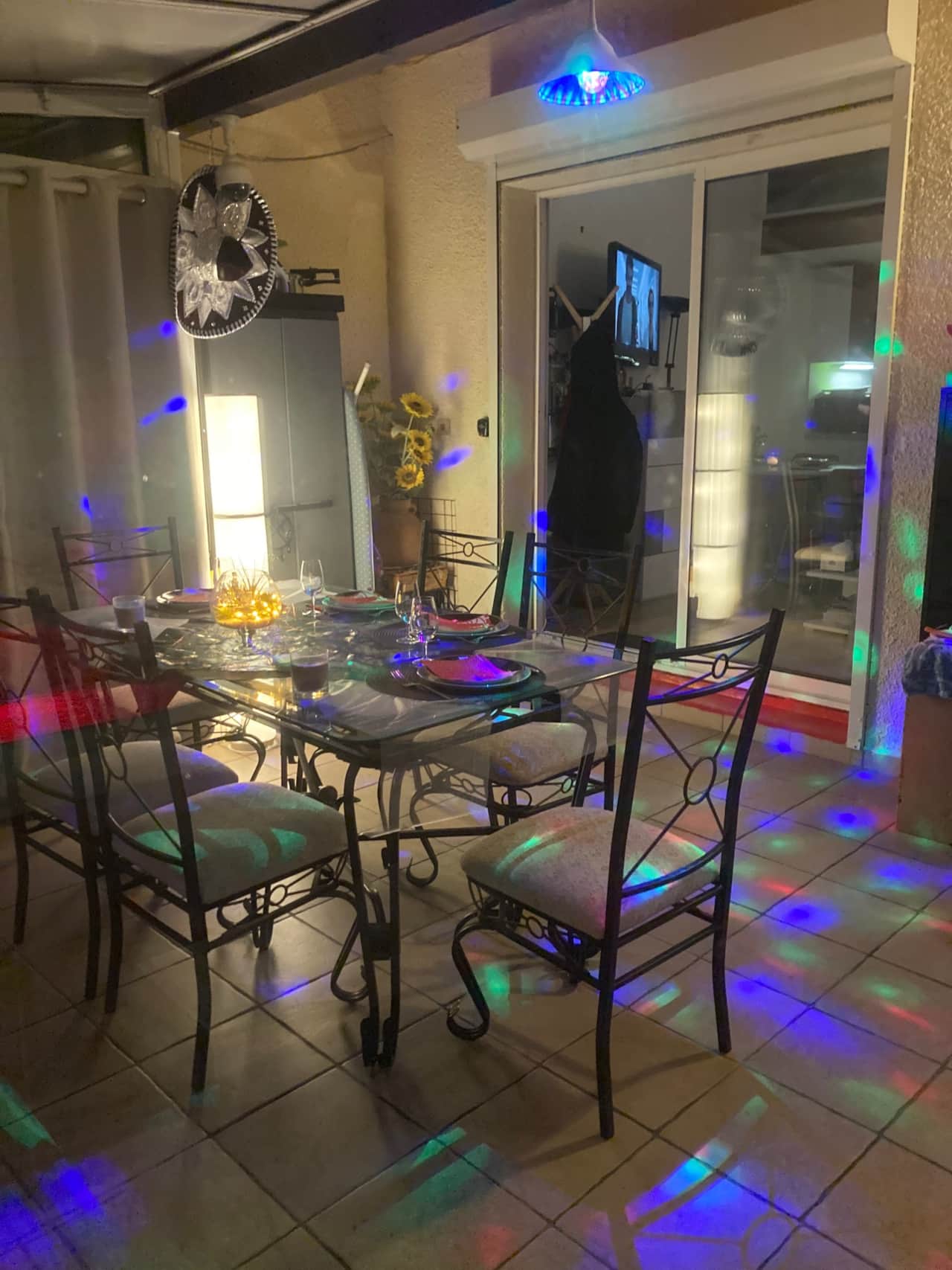 CS 25 Veranda nuit vue exterieure