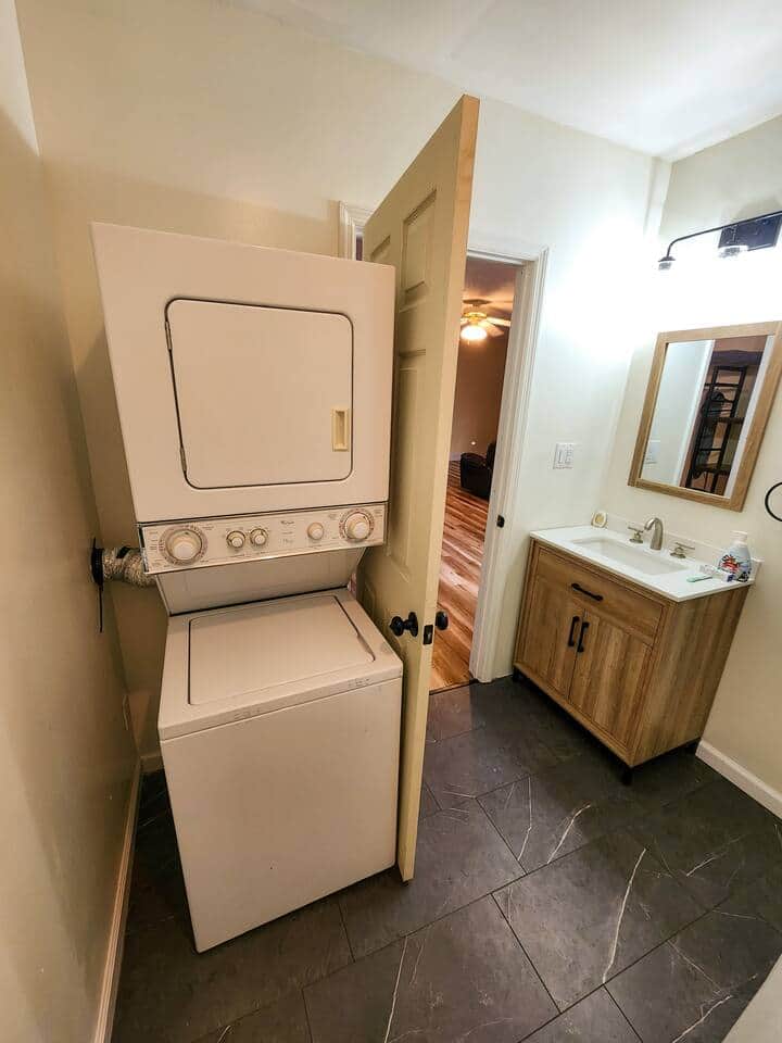 Free washer and dryer in unit