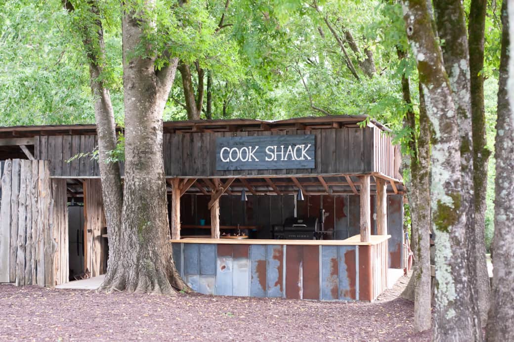 The Cook Shack Grilling and Serving Area