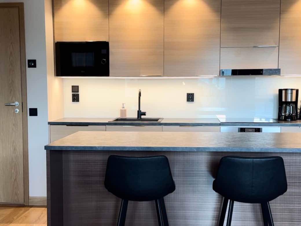 Newly renovated kitchen island