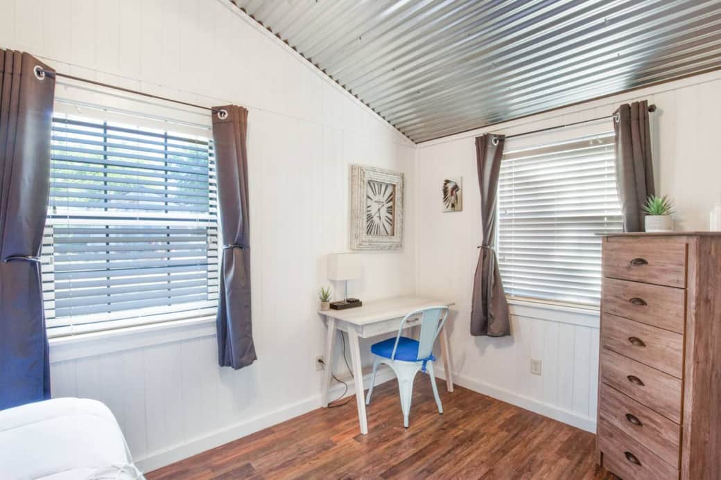 Cabin A: If you must, use us as your perfect remote workspace.. Cabin A: If you must, use us as your perfect remote workspace..