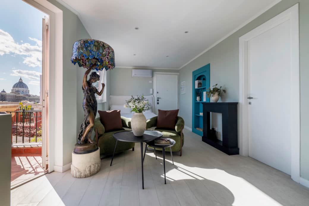 An elegant living space where light shapes the atmosphere.