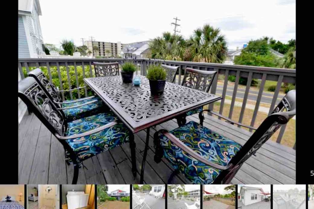 Private deck perfect for morning coffee or afternoon beverage 