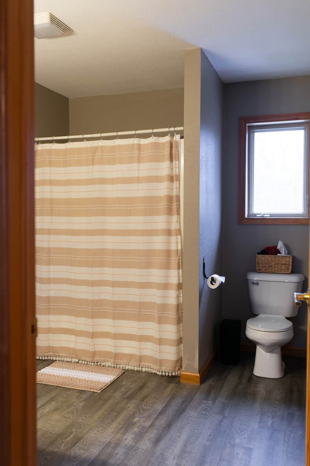 Bathroom attached to bedroom upstairs