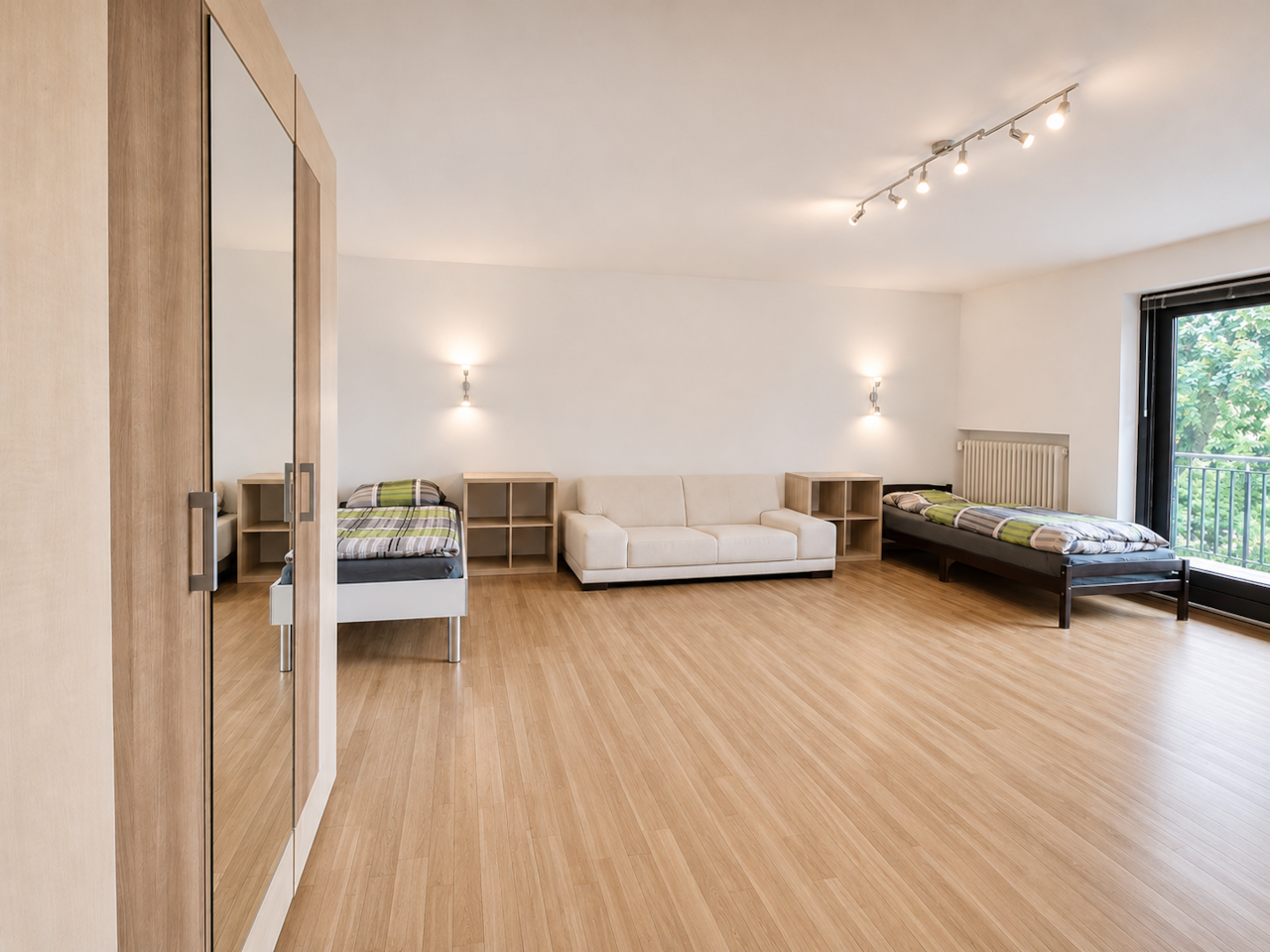 Monteurwohnung Landshut Greengarden Schlafzimmer 1_2