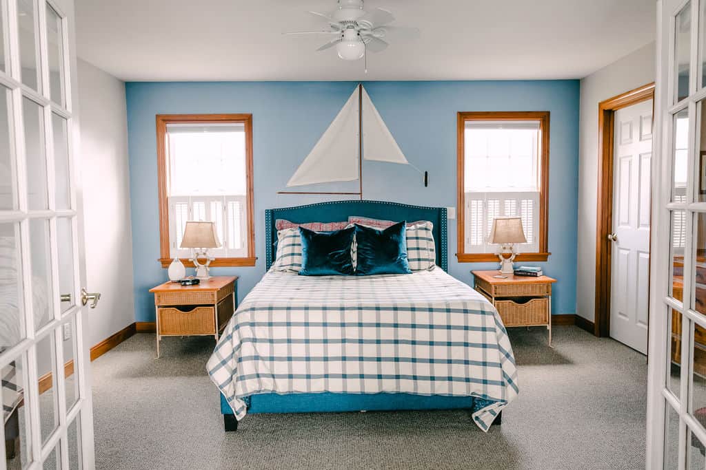 Master suite with lake view