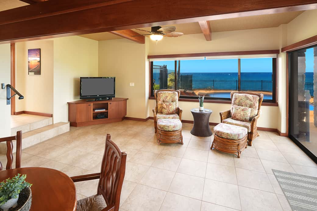 Lower level living area