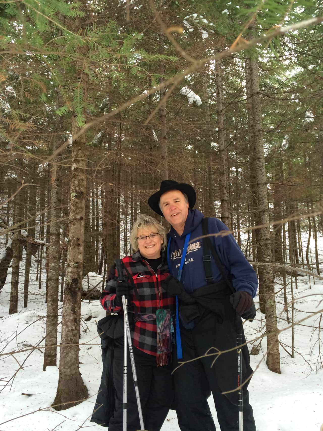 Bob and Barb always snow shoeing.  Try it with your family you can rent snow shoes at State Parks - inexpensive activity and its an adventure!