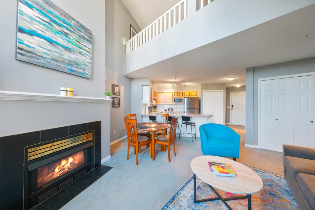 Unit 315 Fireplace