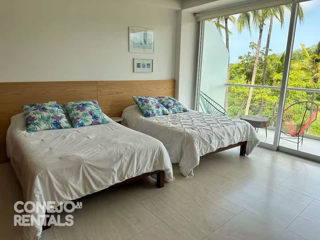 Habitación con vistas, terraza, camas matrimoniales en Bolongo Punta de Mita acogedora Habitación con vistas, terraza, camas matrimoniales en Bolongo Punta de Mita acogedora