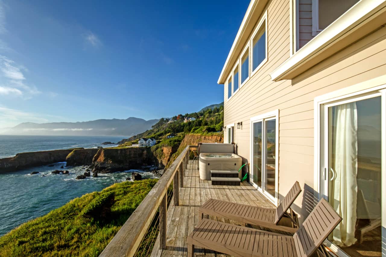 View from the unit Exquisite at Cliff House in Shelter Cove, CA