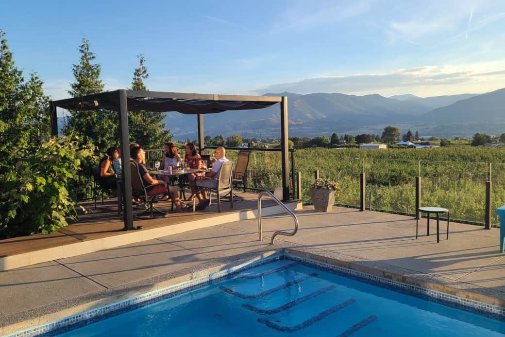 Living the Okanagan dream. Enjoy this space from morning to night.