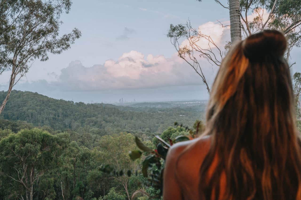 Stunning views of the valley up to the Gold Coast.