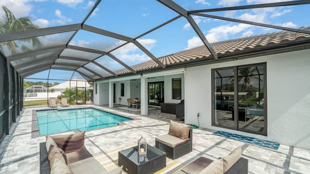 large pool deck