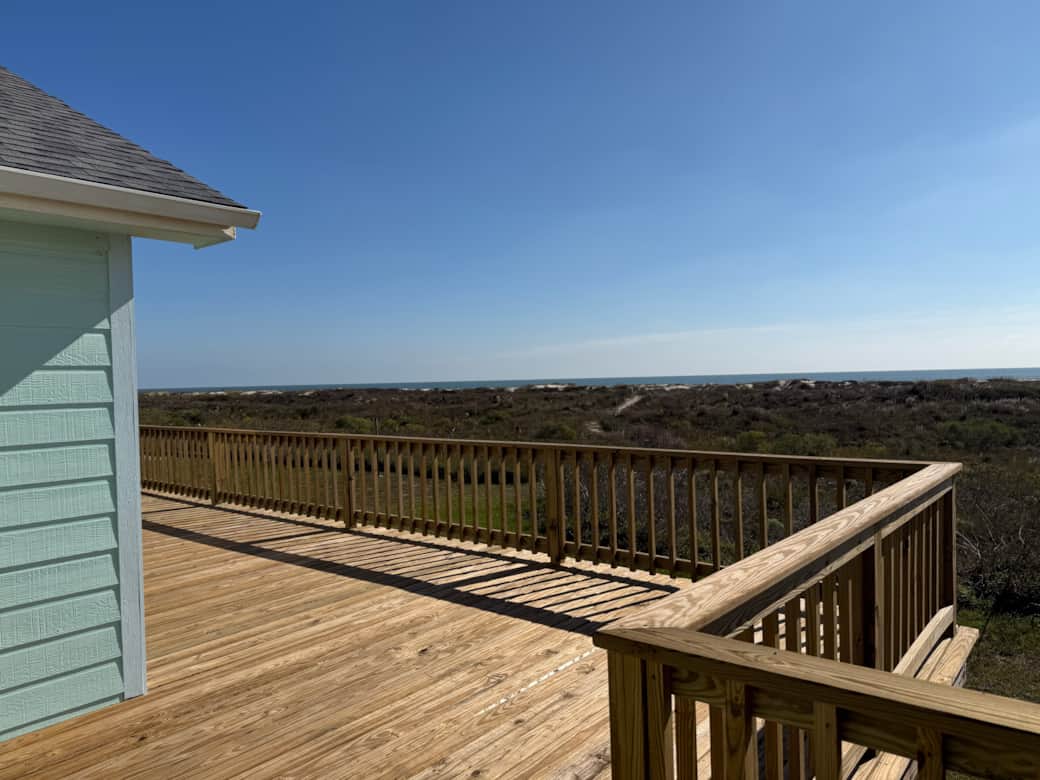 Wonderful views of the dunes and the beach from the spacious back deck... Wonderful views of the dunes and the beach from the spacious back deck...