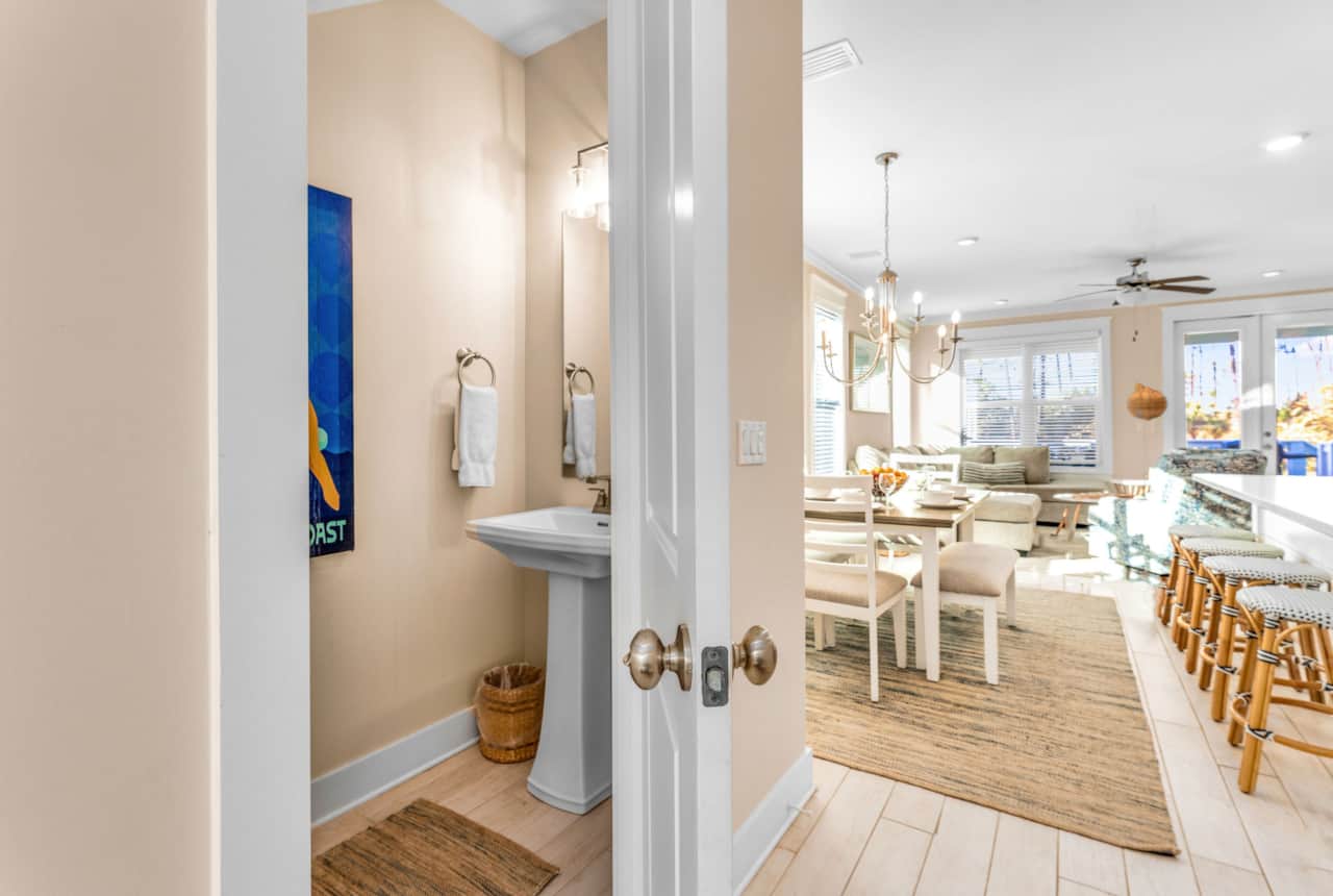 Powder Room off Entry